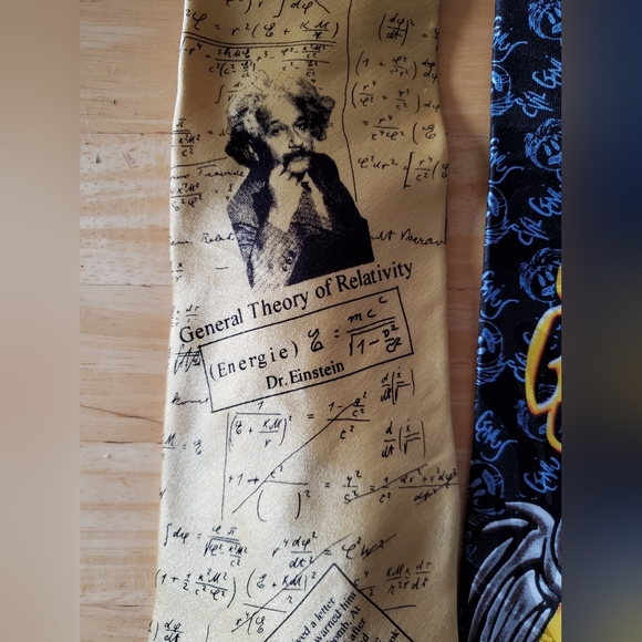 ALBERT EINSTEIN Lot of 3 Mens Ties - Picture 3 of 10